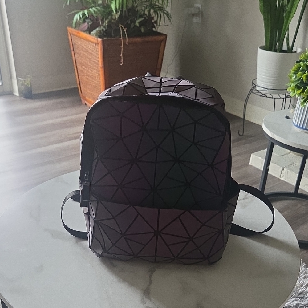 Geometric Pattern Backpack - image 1